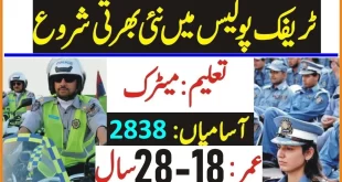Traffic Police Jobs Lahore