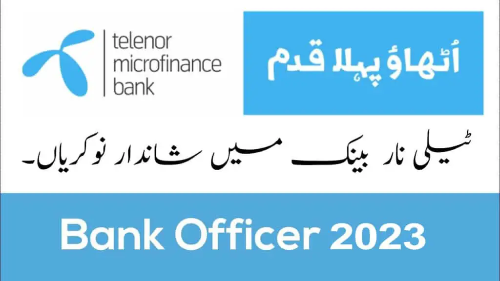 Telenor Microfinance Bank Jobs